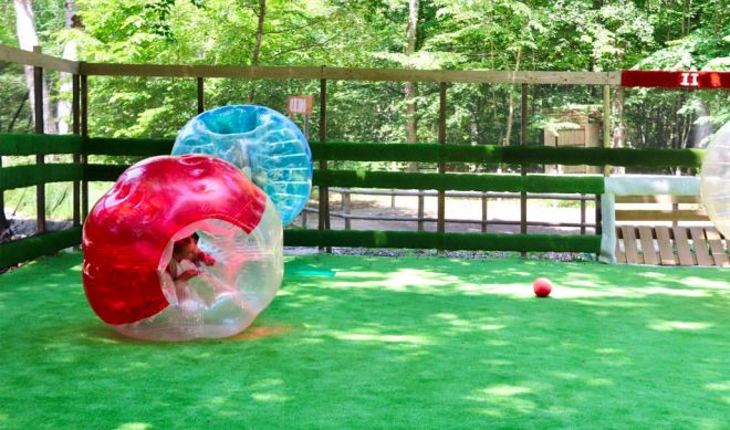 Parc Evasion Parc de loisirs activité plein-air Bubble Foot Bourgogne-Franche-Comté